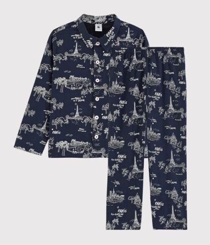 PETIT BATEAU Pyjama toile de Jouy Paris petit garçon en coton 59405